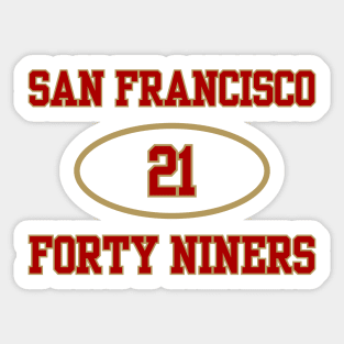 SAN FRANCISCO 49ERS DEION SANDERS #21 Sticker